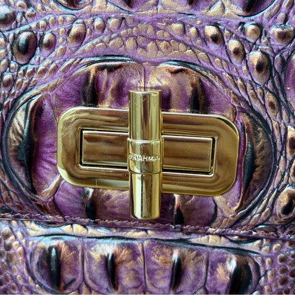 Brahmin Rosalie Crossbody Fig Jam Melbourne Genuine Leather - Picture 8 of 15